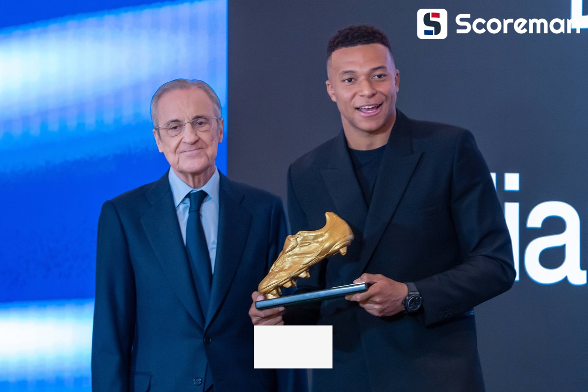 라리가 31골 음바페, '황금 축구화' 받았다… 유럽 '골든 부츠' 수상